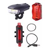 Kit Acessórios De Iluminação Para Bike Lanterna Farol Pisca 