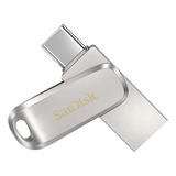 Memoria Usb Sandisk Ultra Dual Drive Luxe 256gb Usb C Plata