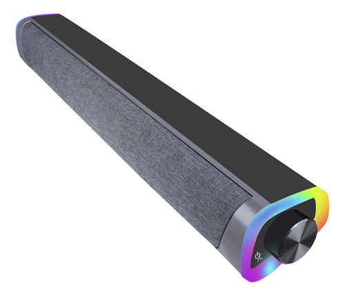 Barra De Sonido Dual Estéreo 3d Gadnic 8 Luces Colores Usb 