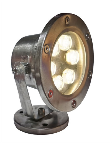 6 Pz Lampara Led Sumergible Sobreponer Para Alberca 6w 24v