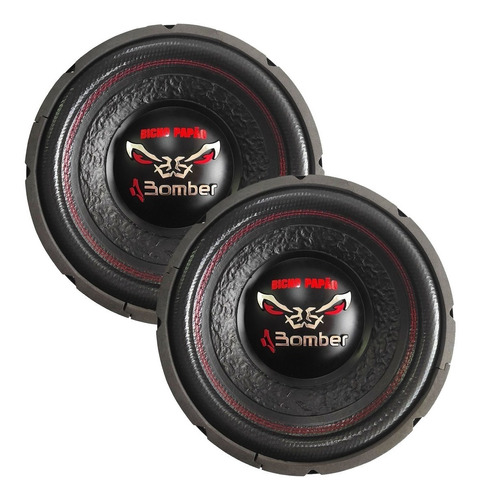 Par De Subwoofer Bomber Bicho Papão 12 Pol 400w Rms 4 Ohms