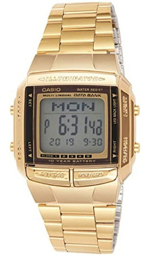Reloj Casio Dorado Db-360g-9a Retro Original Unisex