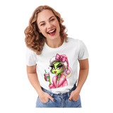 Playera Grinc Y Cafe Navidad Blusa Mujer Regalo Navideña 2m