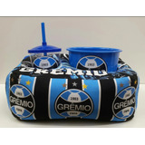 Almofada Porta Pipoca Grêmio 1 Copo 500ml + 1 Balde 1,5 L