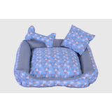 Cama Pet Onix Com Almofadinha E Ossinho Tamanho P 40cmx40cm