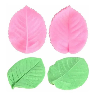Molde De Silicon,fondant,resina, Pasta\u002F Hojas De Rosa | MercadoLibre