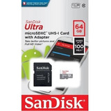 Cartão De Memoria Micro Sd Sandisk 64gb Ultra Classe 10 