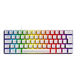 Teclado Mecanico Gamer Pcyes Zot Branco 60%