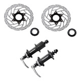 Kit Shimano Cubos K7 Alivio M435 32f Par De Disco Sm Rt 30