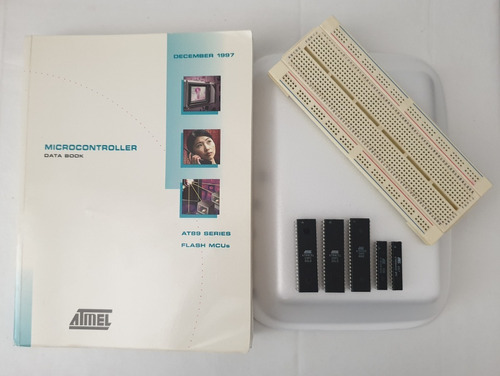 Kit Microcontroladores Atmel 5 Piezas C/ Protoboard & Manual