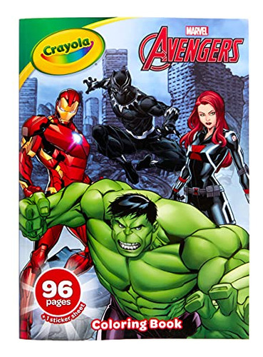 Pegatinas Crayola Avengers Para Colorear, Regalo