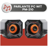 Parlante Para Pc Wit Extreme Para Mac Y Pc  2.0 3.5mm / Usb 