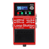 Pedal De Efeito Boss Loop Station Rc-5  Vermelho