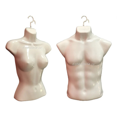 Maniquí Busto Mujer 3 Y Torso Hombre 2, Exhibidor Ropa | Envío gratis