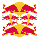 Sticker Calcomanías Kit Red Bull 6pz Colores