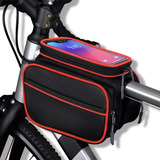 Suporte Celular Bike Bolsa De Bicicleta Bag Quadro Garrafa Cor Vermelho