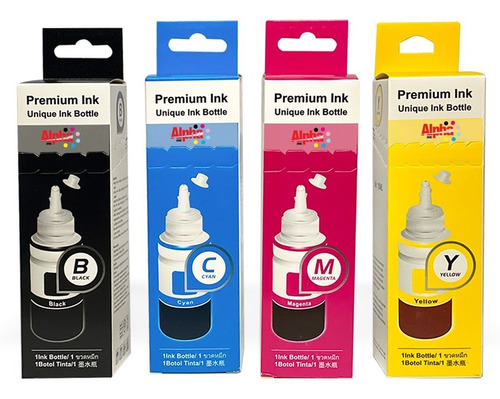 2 Kit 4 Tintas Para Epson 664 L120 L210 L310 100ml Alpha