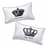 Dasyfly His Hers King And Queen Fundas De Almohada Para Pare