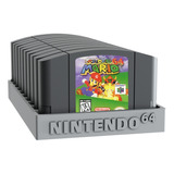 Organizador Para 10 Catridges Cartuchos De Nintendo 64 