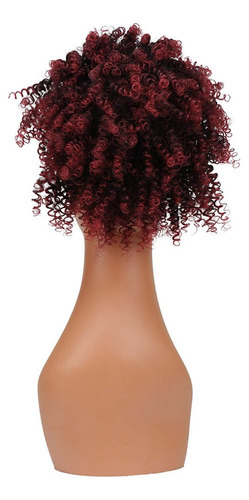 Aplique Afro Puff Orgânico Cacheado 30cm Fashion Line