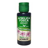 Tinta Acrílica Preto Fosca Acrilex Artesanato (60 Ml)