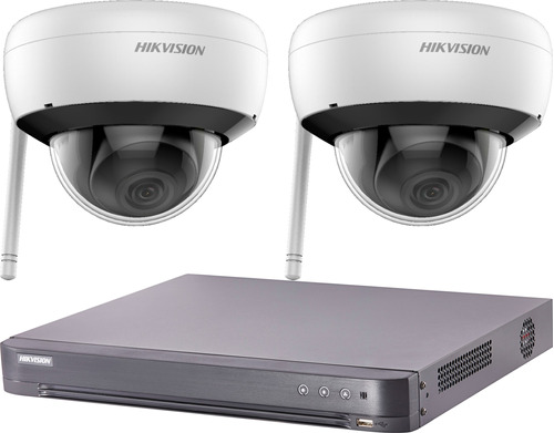 Kit Seguridad Ip Hikvision Dvr 8 Ch + 2 Camaras Wifi 2mp