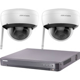 Kit Seguridad Ip Hikvision Dvr 8 Ch + 2 Camaras Wifi 2mp