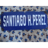 Santiago H Perez Antiguo Cartel Enlozado 50x20 Cm