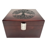 Blake & Lake Tree Of Life - Caja Decorativa De Madera Grande