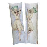 Dr Stone Anime Dakimakura Funda Para Almohada Personalizada