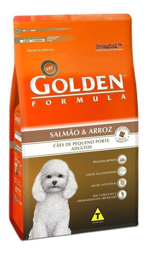 Alimento Golden Premium Especial Formula Para Cão Adulto De Raça Pequena Sabor Salmão E Arroz Em Sacola De 15kg