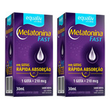 Kit 2un Melatonina Fast 30ml (210mcg) Equaliv Sabor Menta