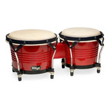 Bongo 6,5 Y 7,5 Pulgad Stagg Sb200 Afinable C/ Parche Cuero