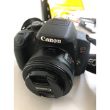  Canon Eos Rebel T5i Dslr Cor  Preto Pouco Tempo De Uso!!!