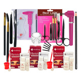 Kit Desinger Sobrancelha Completo Henna Makiaj Mini Mixer 