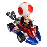 Figura Honguito Carro De Traccion Toad Mario Kart