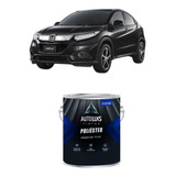 Tinta Poliéster Automotiva Preto Cristal Honda 900ml Autoluk