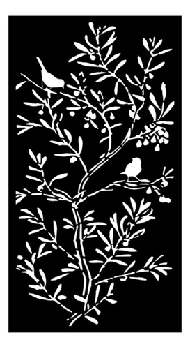 Panel Decorativo Chapa 20 Calada 0.60x1.20 Diseño Arbol-ave