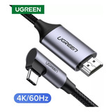 Cabo Usb C Para Hdmi Thunderbolt 3 4k 1080p 60hz