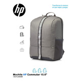 Backpack O Mochila  Hp Commuter  15.6 Pulgadas  Gris Nueva
