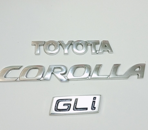 Emblema Toyota Corolla New Sensacin Gli Kit Metal Pulido  Foto 4