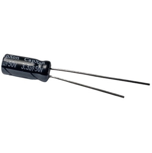 Capacitor 3.3 Uf 3.3uf 50v Electrolitico Radial 5x11 X10u. 