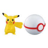 Pokemon Figura Premier Ball Con Pikachu Takara Tomy Arts Gc