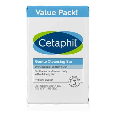 Jabón En Barra Cetaphil Limpieza Profunda 127g Pack 3 | Envío gratis