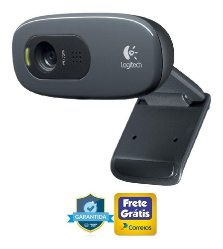 Webcam 720p Hd Logitech C270 Usb Preto 960-000694