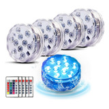 5 Luces Led Para Piscina, Acuario, Fiesta Decorativa Y Contr