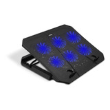 Base Para Notebook 6 Coolers Gamer Luz Led Usb 9 A 15,6  