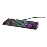 Teclado Gamer Mecânico Alienware Low Profile Rgb Aw510k Cor De Teclado Preto