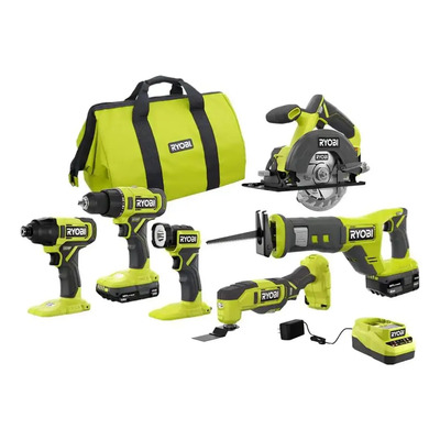 Ryobi One+ Pcl1600k2 18v Kit Combinado De 6 Herramientas Ina | Envío gratis