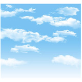 Aofoto Telones De Fondo De Cielo Azul De 8 X 8 Pies, Nubes B